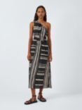 Rails Melani Island Stripe Cotton Midi Dress, Black/White