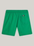 Tommy Hilfiger Kids' Medium Drawstring Swim Shorts, Olympic Green