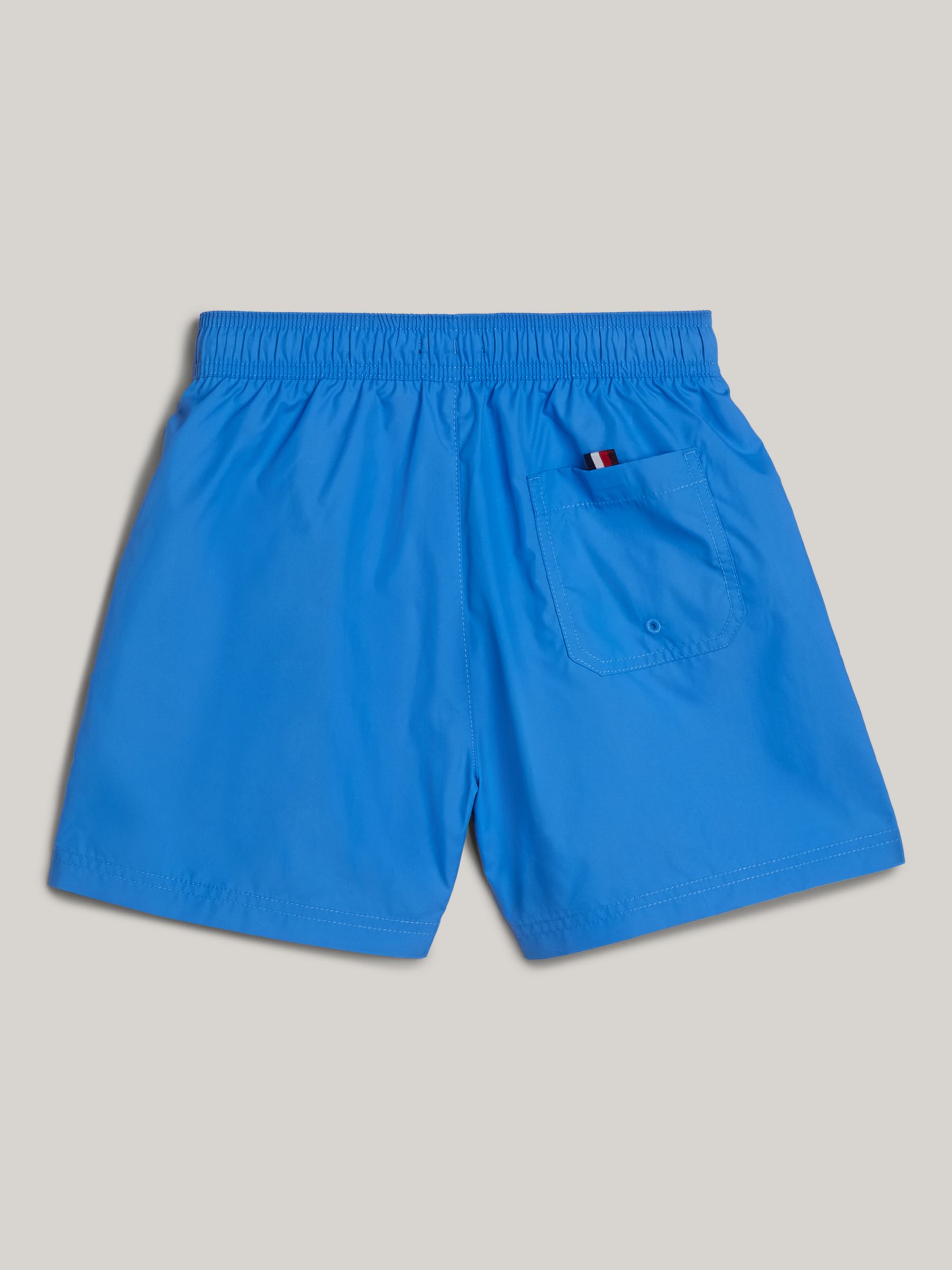 Tommy Hilfiger Kids' Logo Medium Swim Shorts, Blue Spell, 10-12 years