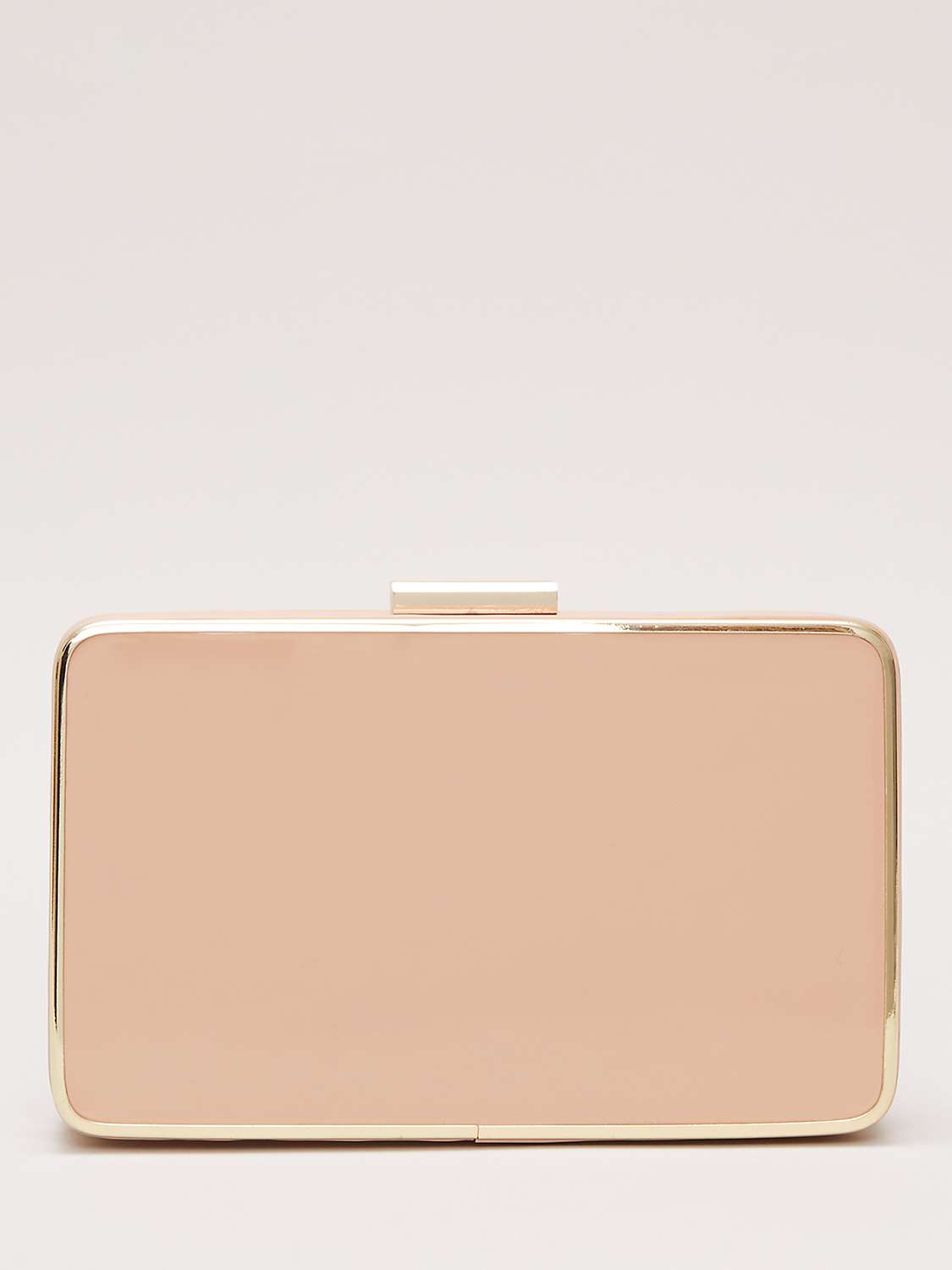 Buy Phase Eight Patent Box Clutch Bag, Pale Pink Online at johnlewis.com