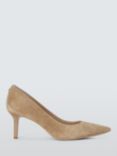 Lauren Ralph Lauren Lanette Suede Pointed Heeled Courts, Camel