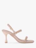 KG Kurt Geiger Faye Embellished Sandals, Pink Metallic