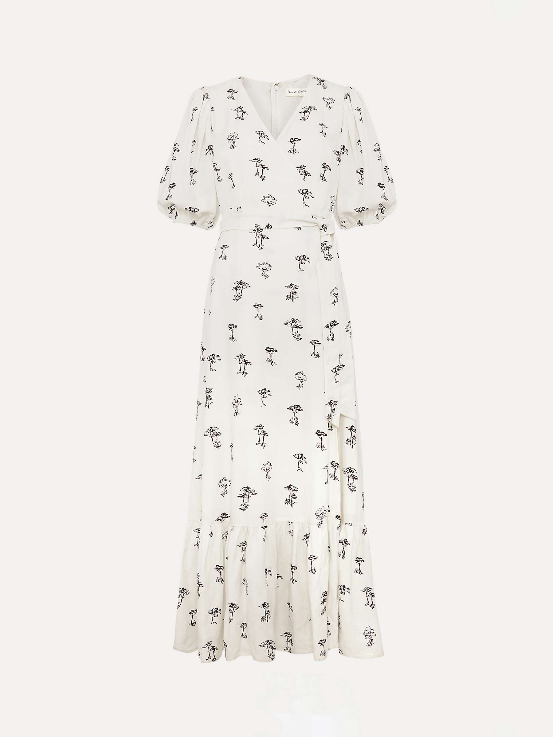 Buy Phase Eight Nelly Wrap Midi Dress, Cream Online at johnlewis.com