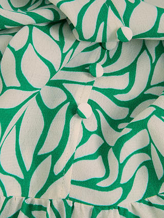 Phase Eight Penele Leaf Swing Dress, Green