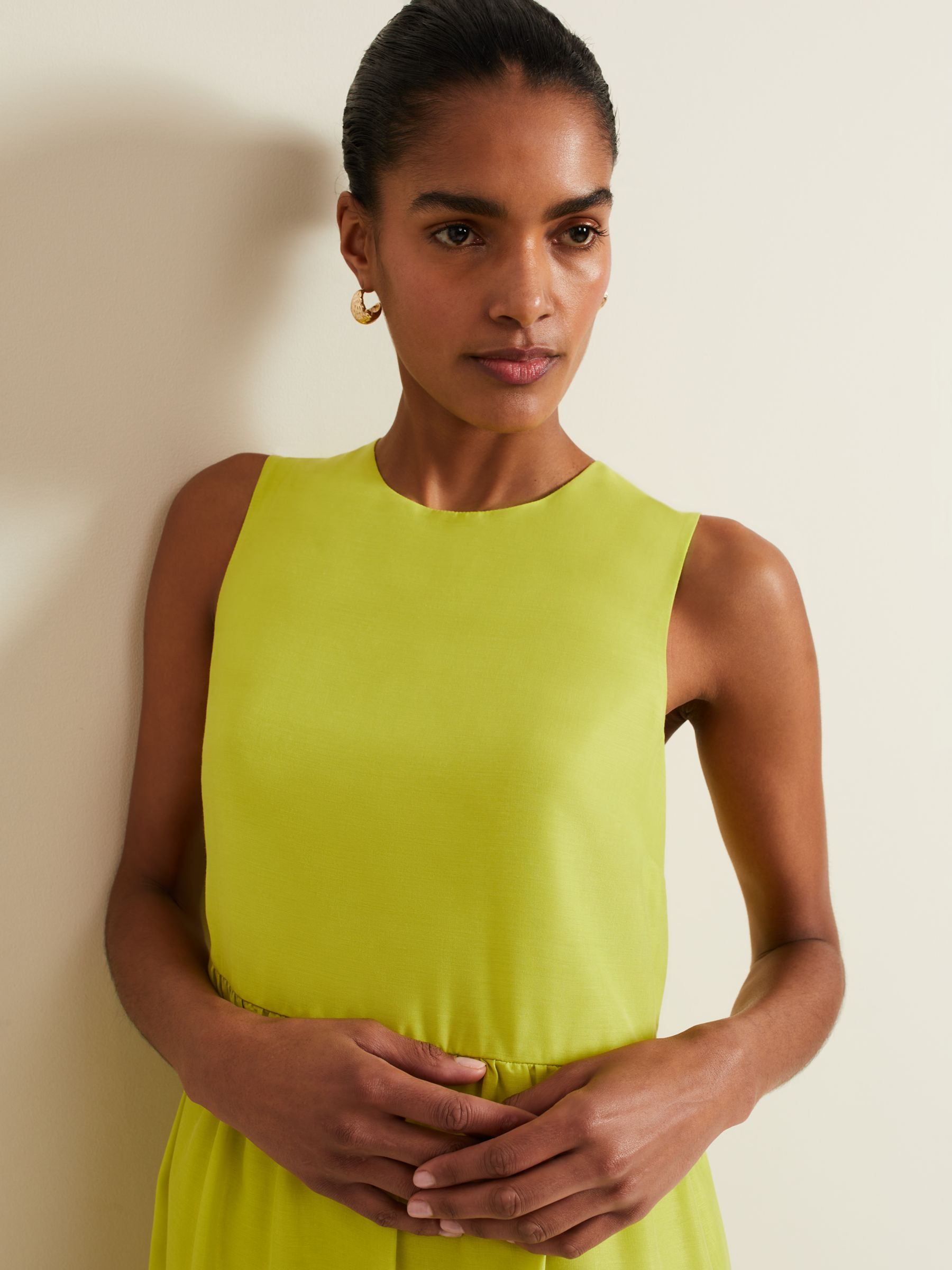 Buy Phase Eight Sara Tiered Maxi Dress, Lime Online at johnlewis.com