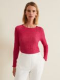 Phase Eight Lainey Textured Top, Pink