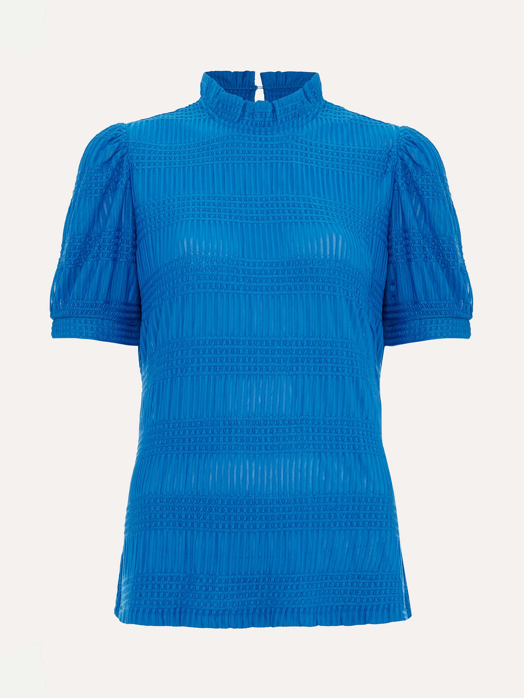 Buy Phase Eight Samiha High Neck Textured Top Online at johnlewis.com