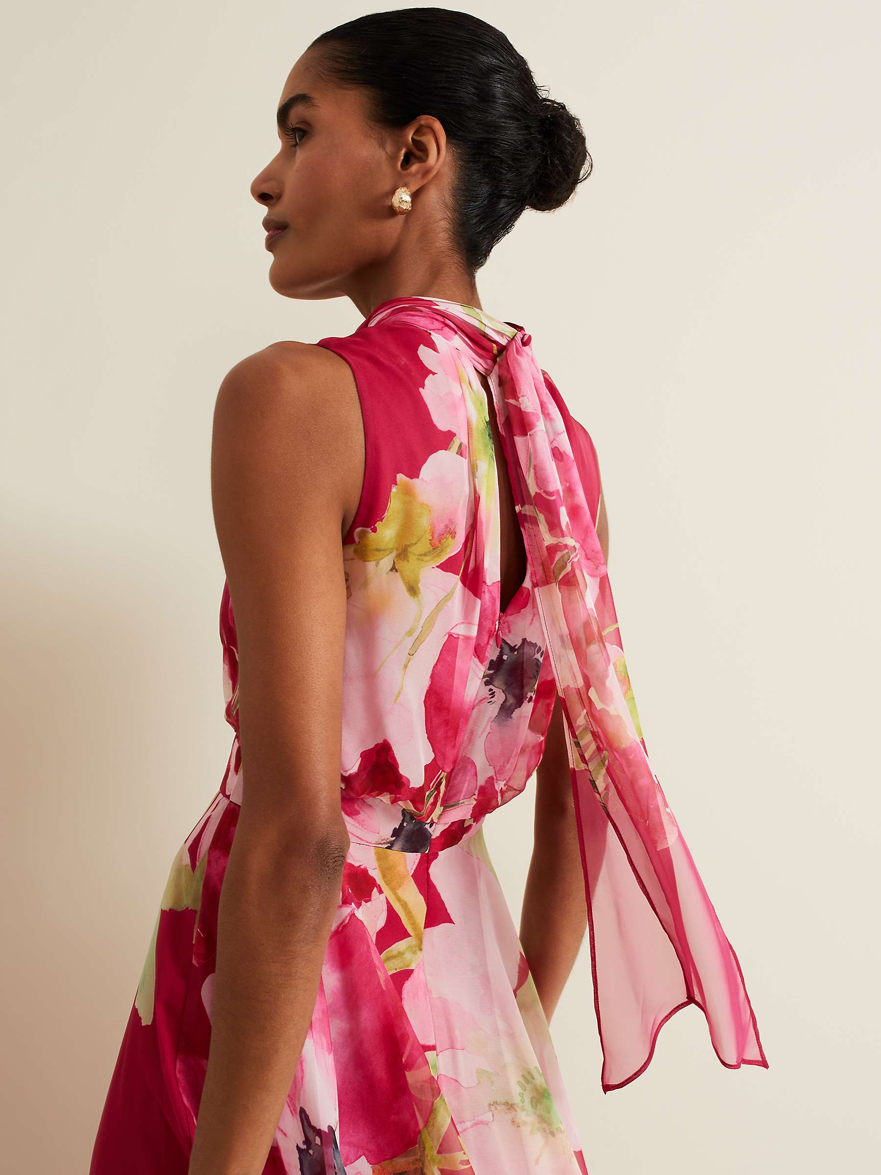 Buy Phase Eight Lucinda Floral Print Midi Dress, Midi Online at johnlewis.com