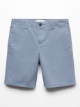Mango Kids' Belice Bermuda Shorts, Medium Blue