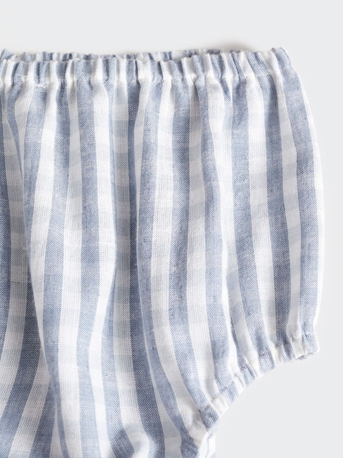 Mango Baby Vichy Check Dress & Bloomer Set, Medium Blue, 1-3 months