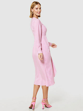 Closet London Stripe Shirt Dress, Pink