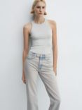 Mango Blanca Straight Cropped Jeans