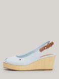 Tommy Hilfiger Iconic Elba Slingback Wedges, Breezy Blue