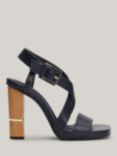 Tommy Hilfiger Hardware Block High Heels, Space Blue