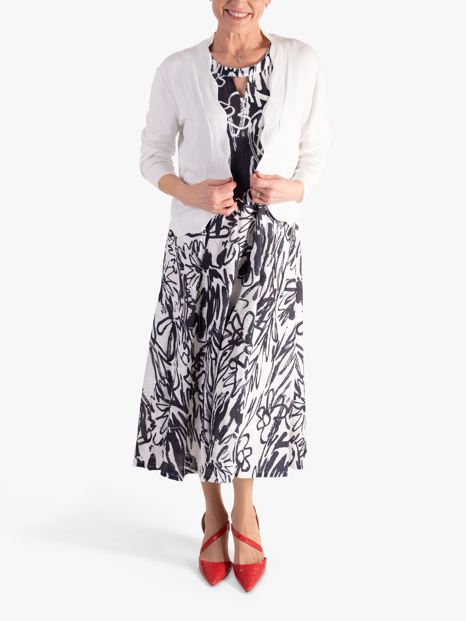 Buy chesca Scalloped Edge Cardigan Online at johnlewis.com