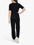 Sisters Point Egina V-Neck Jumpsuit, Black