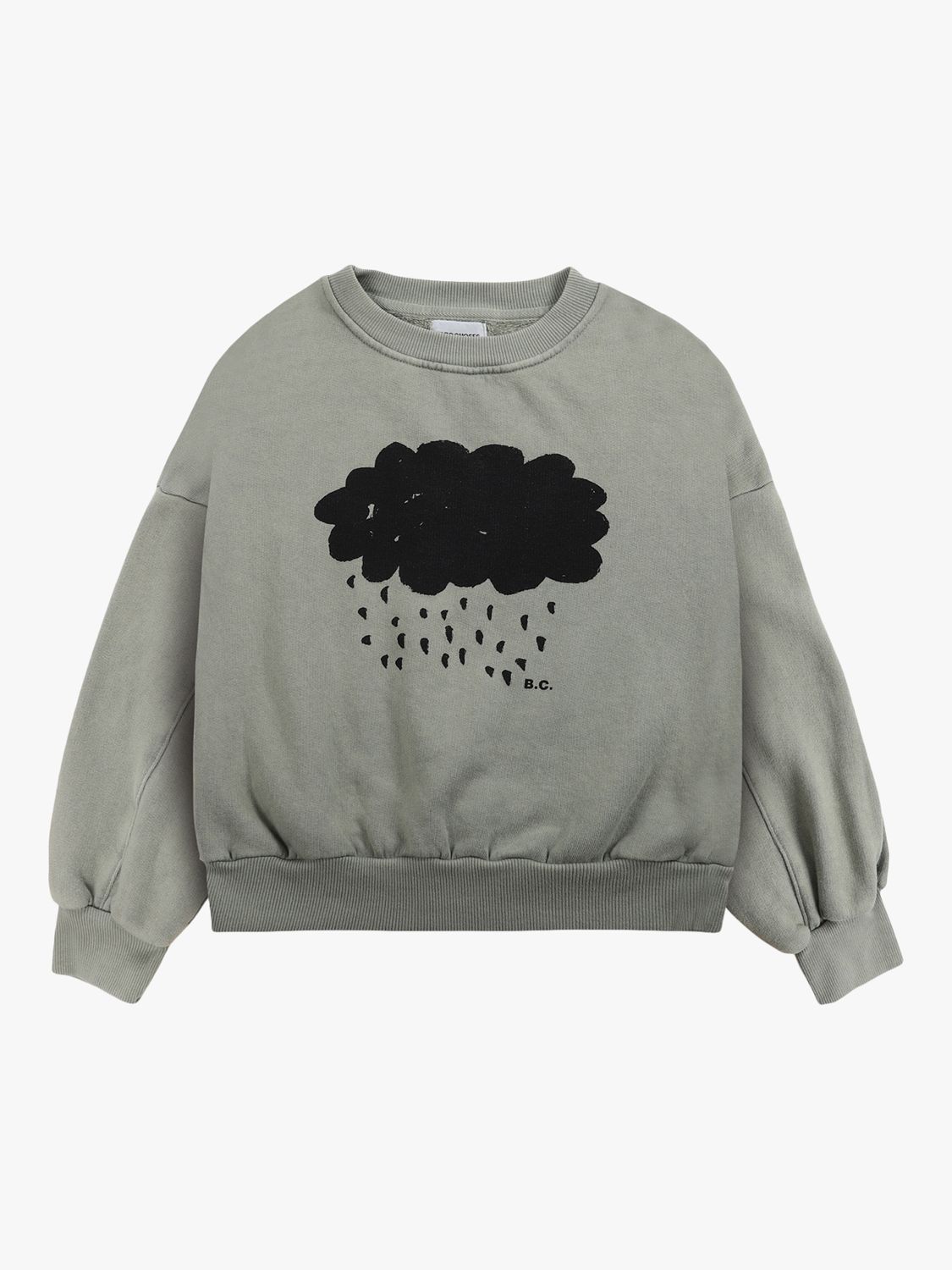 Bobo Choses Kids' Organic Cotton Blend Cloud Sweatshirt, Khaki, 2-3 years