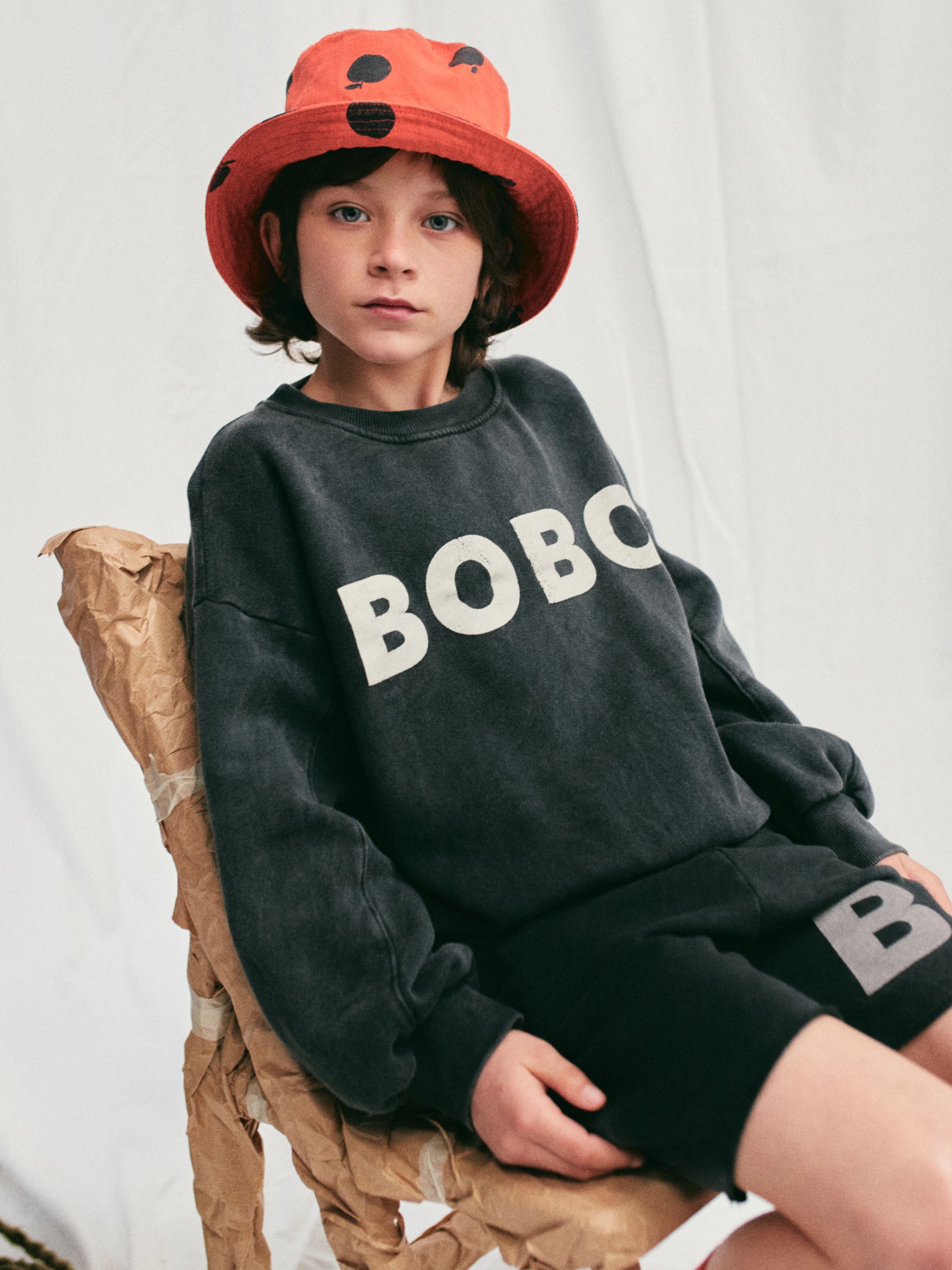 Buy Bobo Choses Kids' Organic Cotton Blend Logo Graphic Sweatshirt Online at johnlewis.com