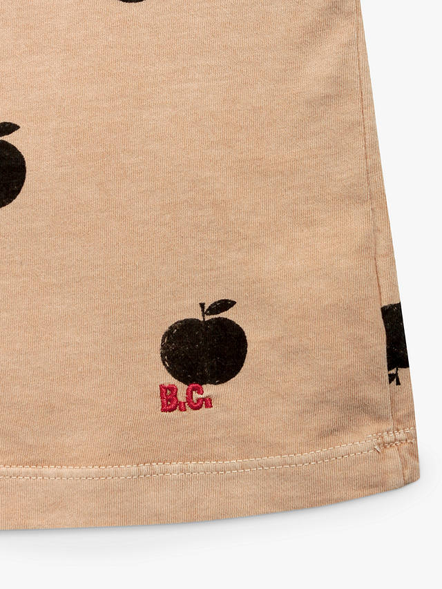 Bobo Choses Kids' Organic Cotton Blend Apple Print Vest Top, Natural