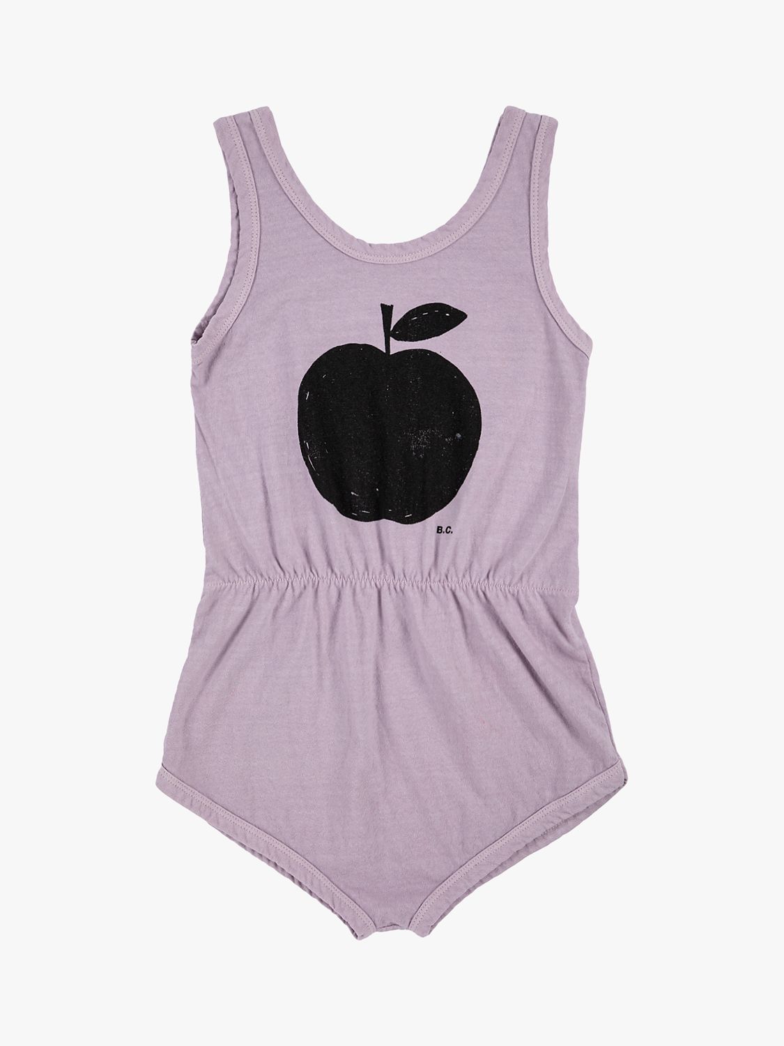 Bobo Choses Kids' Organic Cotton Blend Poma Apple Short Playsuit, Purple, 2-3 years