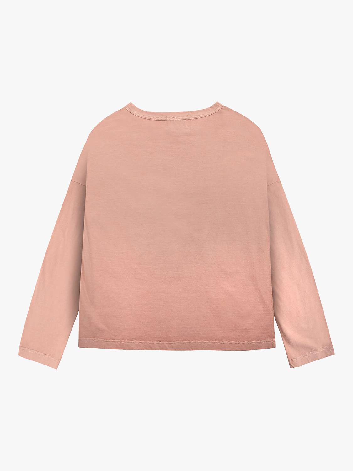 Buy Bobo Choses Kids' Organic Cotton Blend Apple Long Sleeve T-Shirt, Pink Online at johnlewis.com