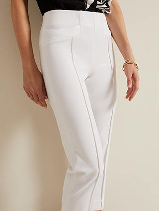 Phase Eight Miah Stretch Capri Trousers, White