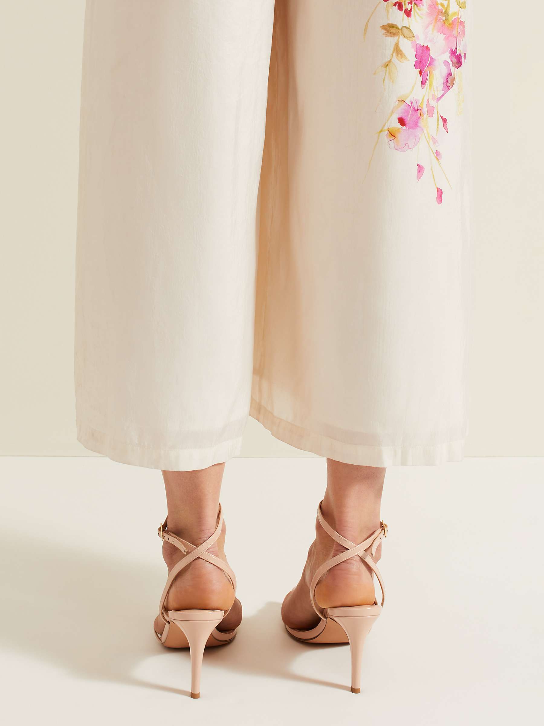 Buy Phase Eight Patent Leather Barely There Strappy Sandals, Pale Pink Online at johnlewis.com