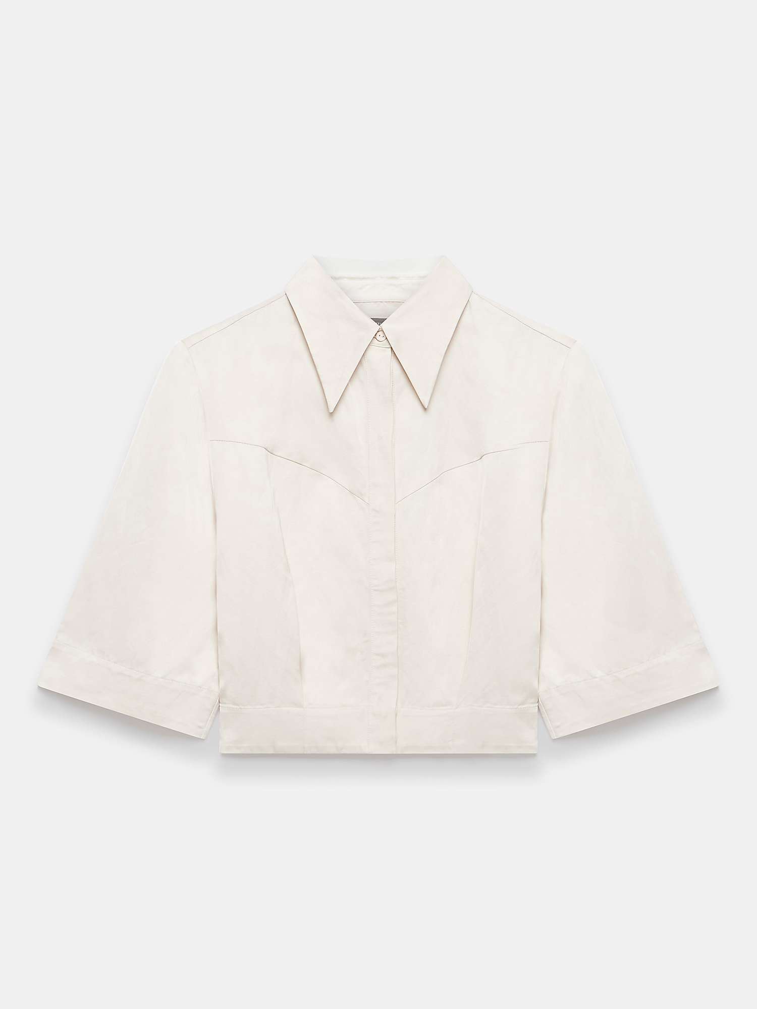 Buy Mint Velvet Coated Cropped Shirt Online at johnlewis.com