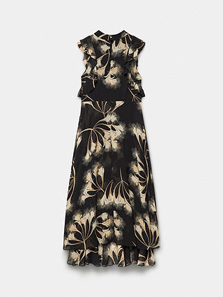 Mint Velvet Floral Print Maxi Dress, Black/Multi