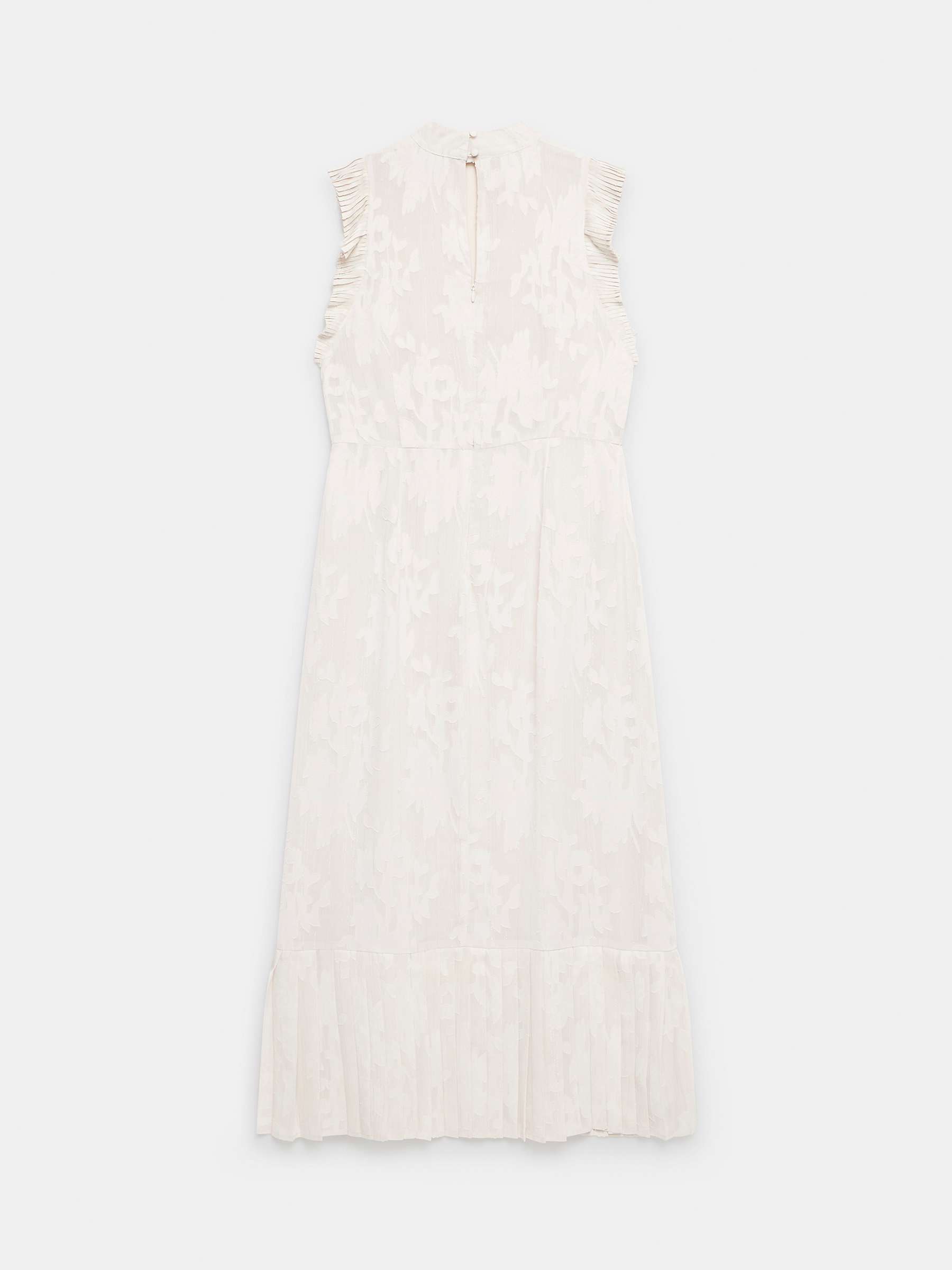 Buy Mint Velvet Jacquard Midi Dress, Natural Online at johnlewis.com