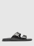 Rodd & Gunn Kendrick Place Footbed Leather Sandals, Nero