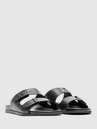 Rodd & Gunn Kendrick Place Footbed Leather Sandals, Nero