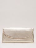 Phase Eight Leather Clutch Bag, Gold
