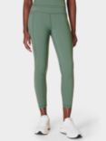 Sweaty Betty Aerial Core 7/8 Gym Leggings, Cool Forest Green