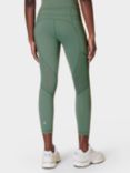 Sweaty Betty Aerial Core 7/8 Gym Leggings, Cool Forest Green