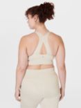 Sweaty Betty Gaia Yoga Bra, Creme Beige Marl