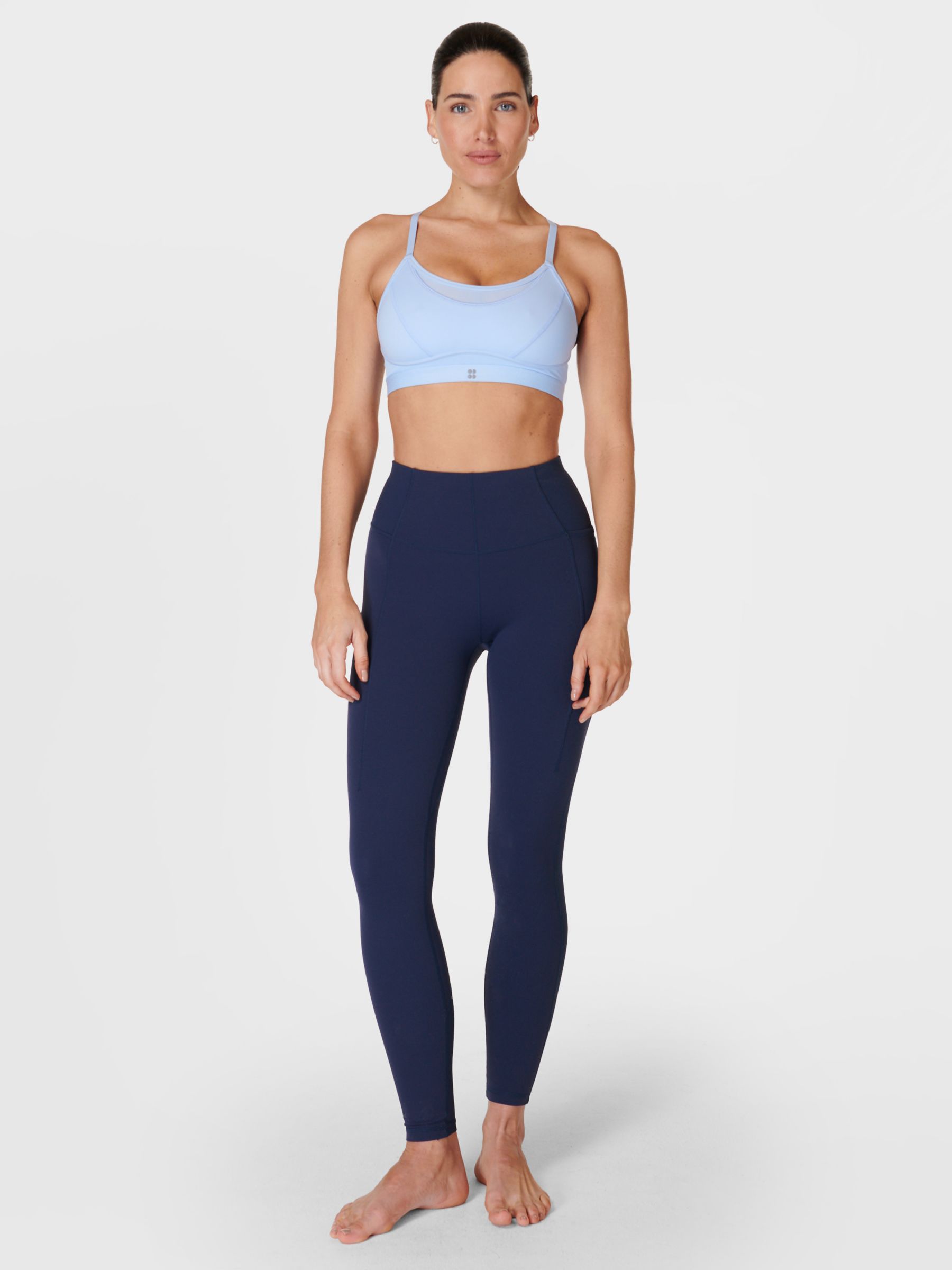 Sweaty Betty Power Icon Studio Sports Bra, Breeze Blue, S