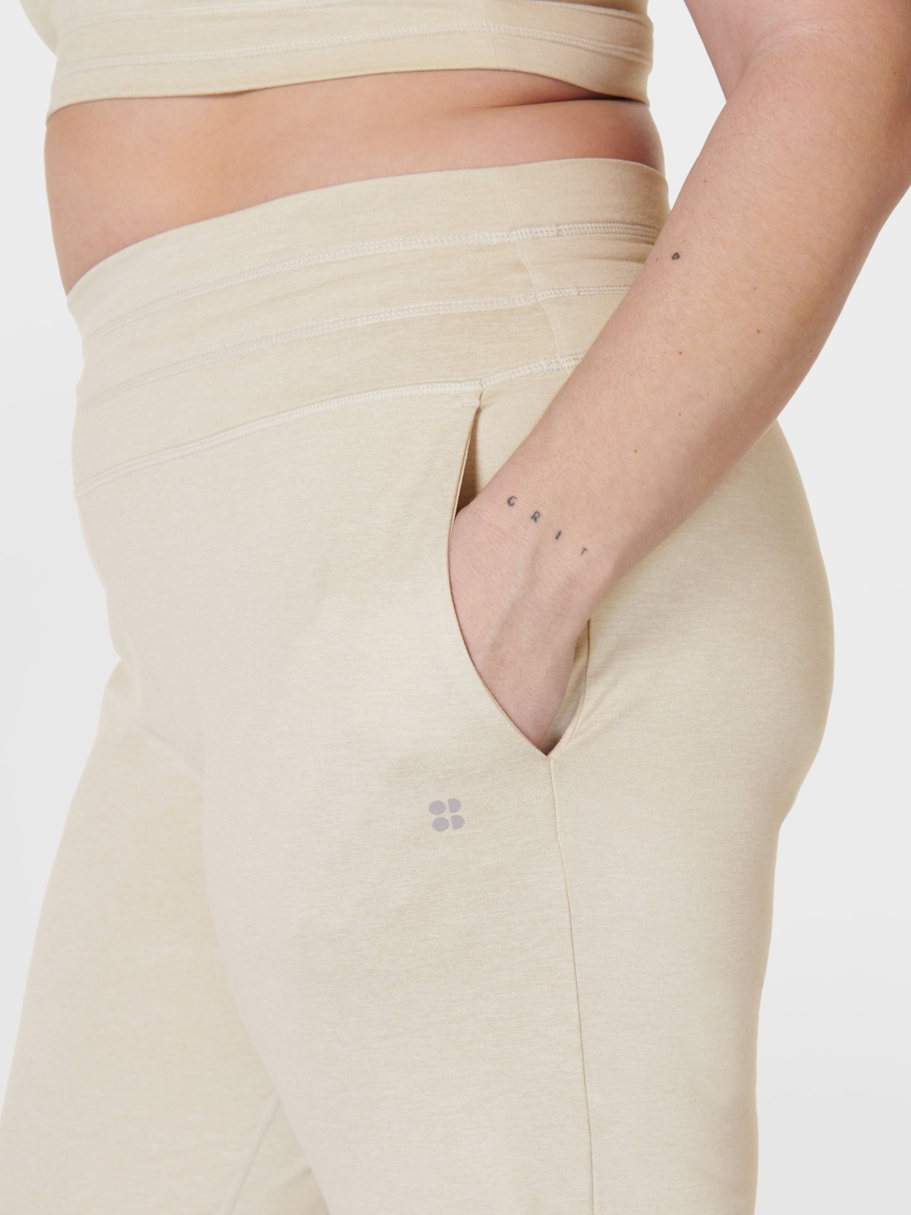 Sweaty Betty Gaia 29" Yoga Pants, Creme Beige Marl, XXS