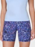 Sweaty Betty Power 6" Biker Shorts, Blue Scattered