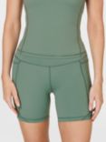 Sweaty Betty Aerial 6" Workout Shorts, Cool Forest Green