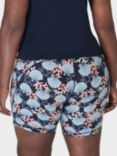 Sweaty Betty Power 6" Biker Shorts, Blue Coral Print