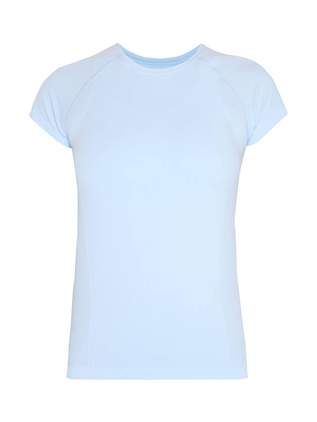 Sweaty Betty Athlete Seamless Top, Breeze Blue