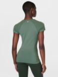 Sweaty Betty Athlete Seamless Top, Cool Forest Green