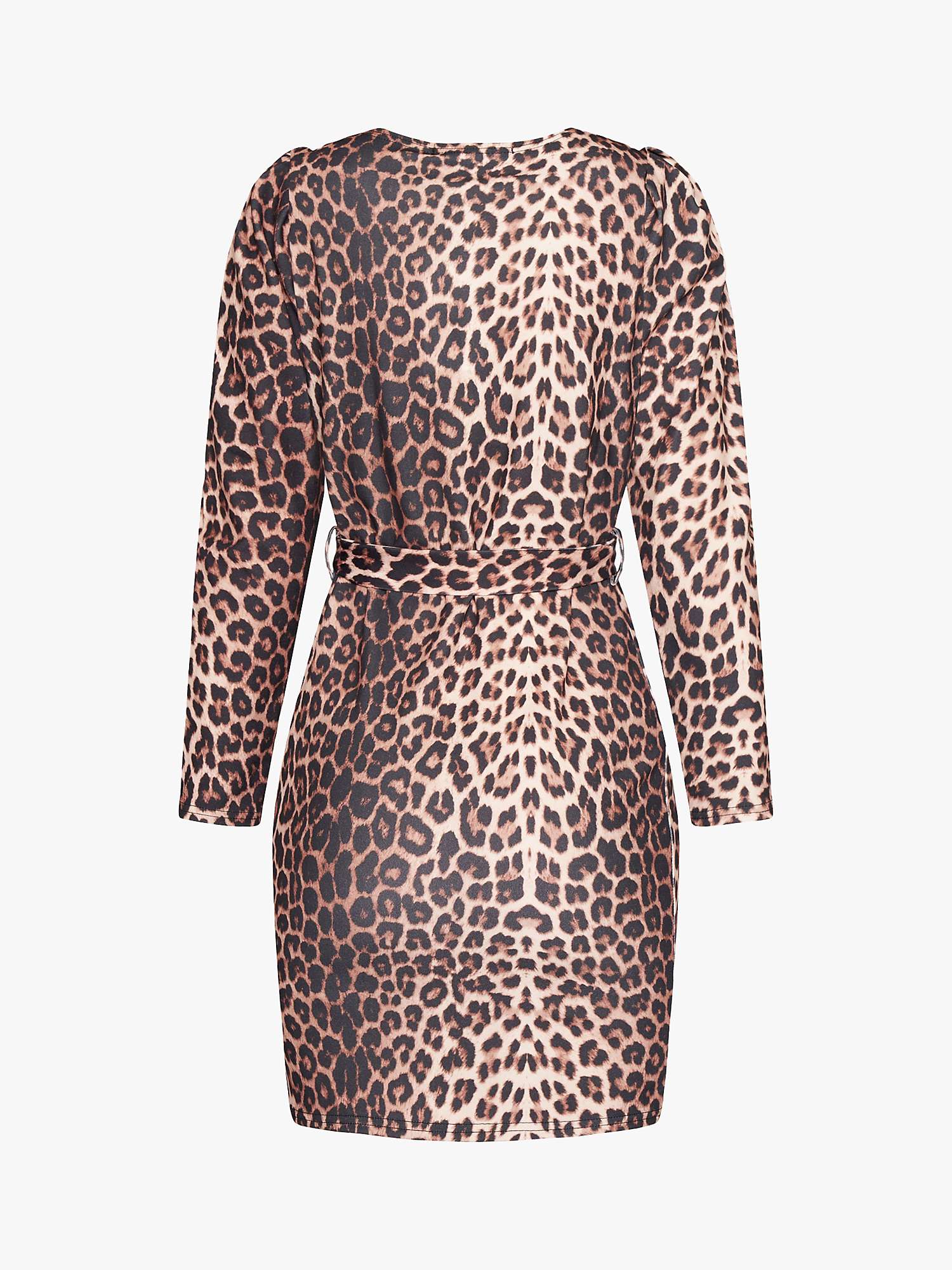 Buy Sisters Point Glut Leopard Print Mini Dress, Brown Online at johnlewis.com