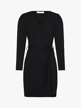 Sisters Point Glut Wrap Mini Dress, Black