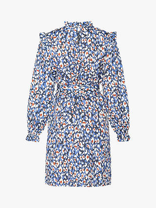 Sisters Point Gaya Leopard Print Dress, Blue