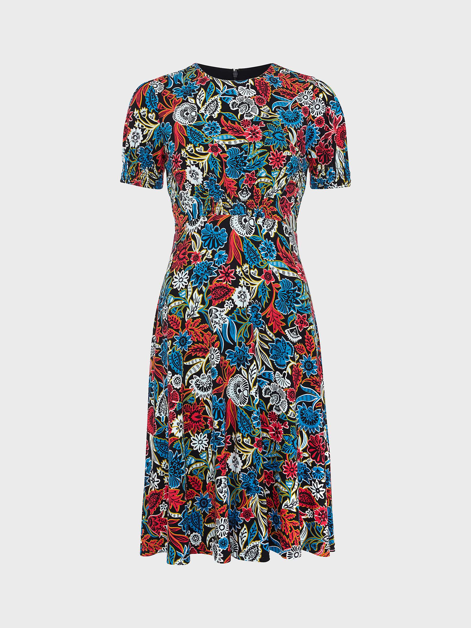 Buy Hobbs Petite Rima Botanical Print Jersey Dress, Multi Online at johnlewis.com