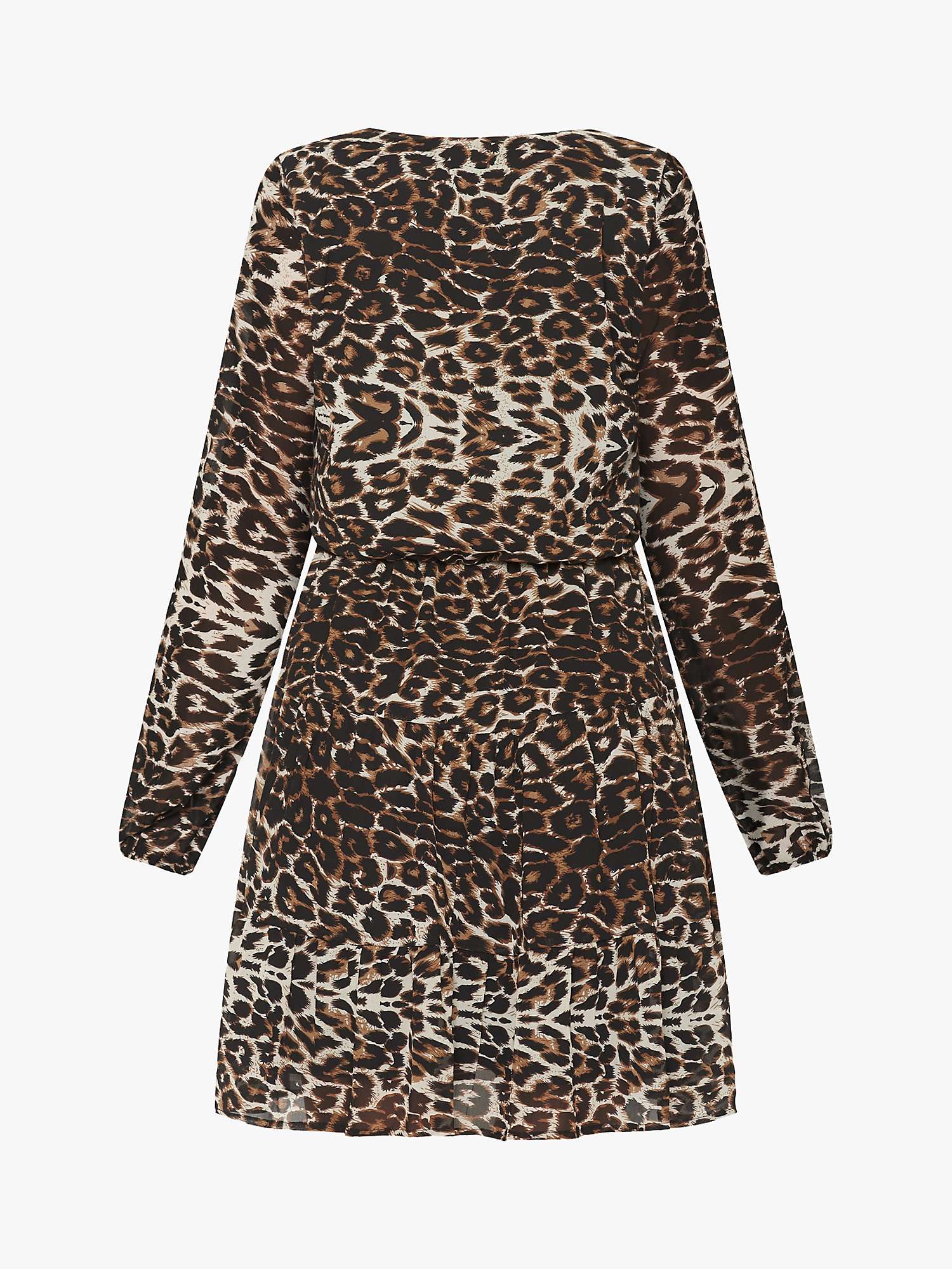 Buy Sisters Point Nice Leopard Print Dress, Brown Online at johnlewis.com