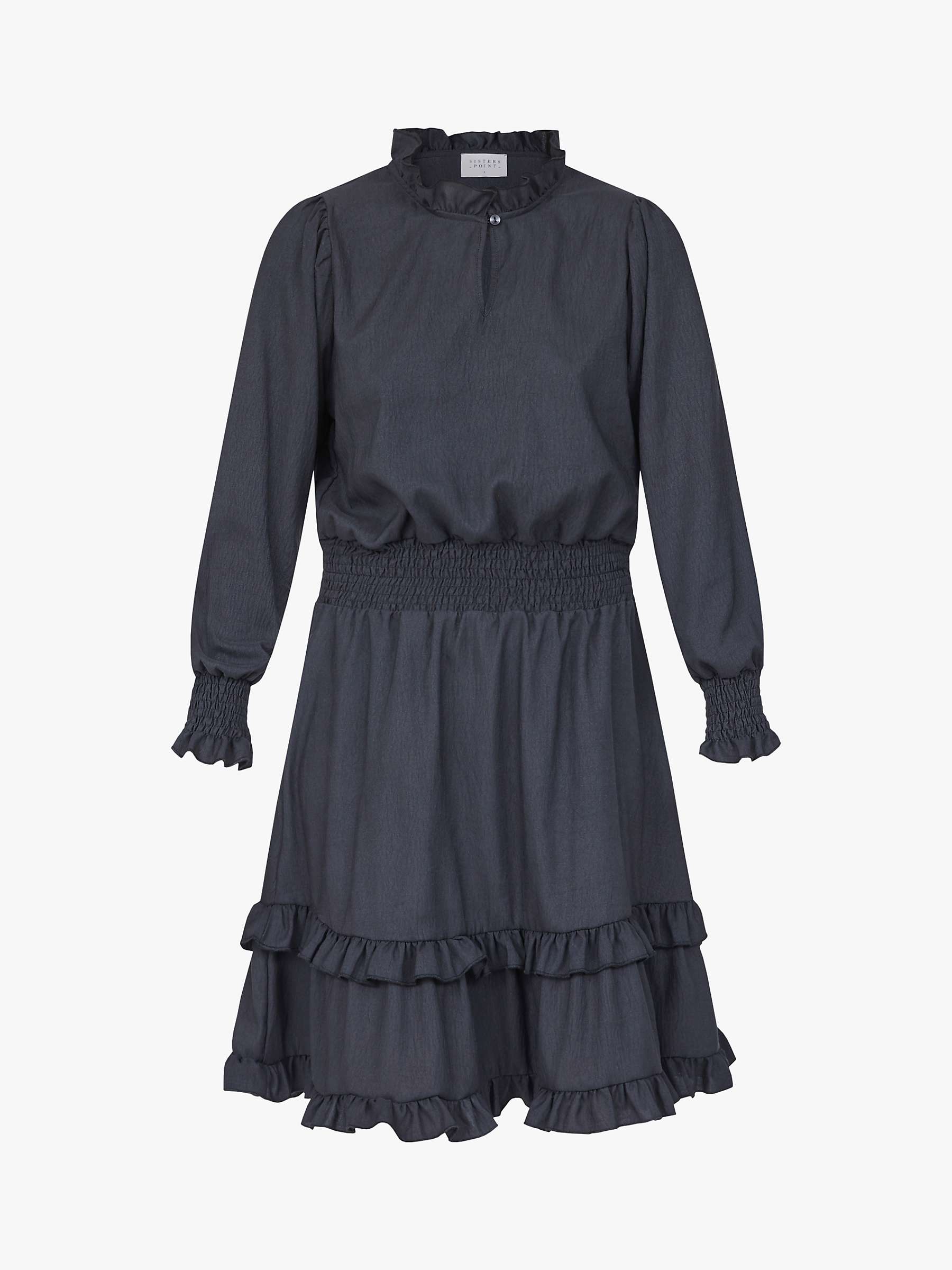 Buy Sisters Point Molia Feminine Knee Length Dress, Black Online at johnlewis.com