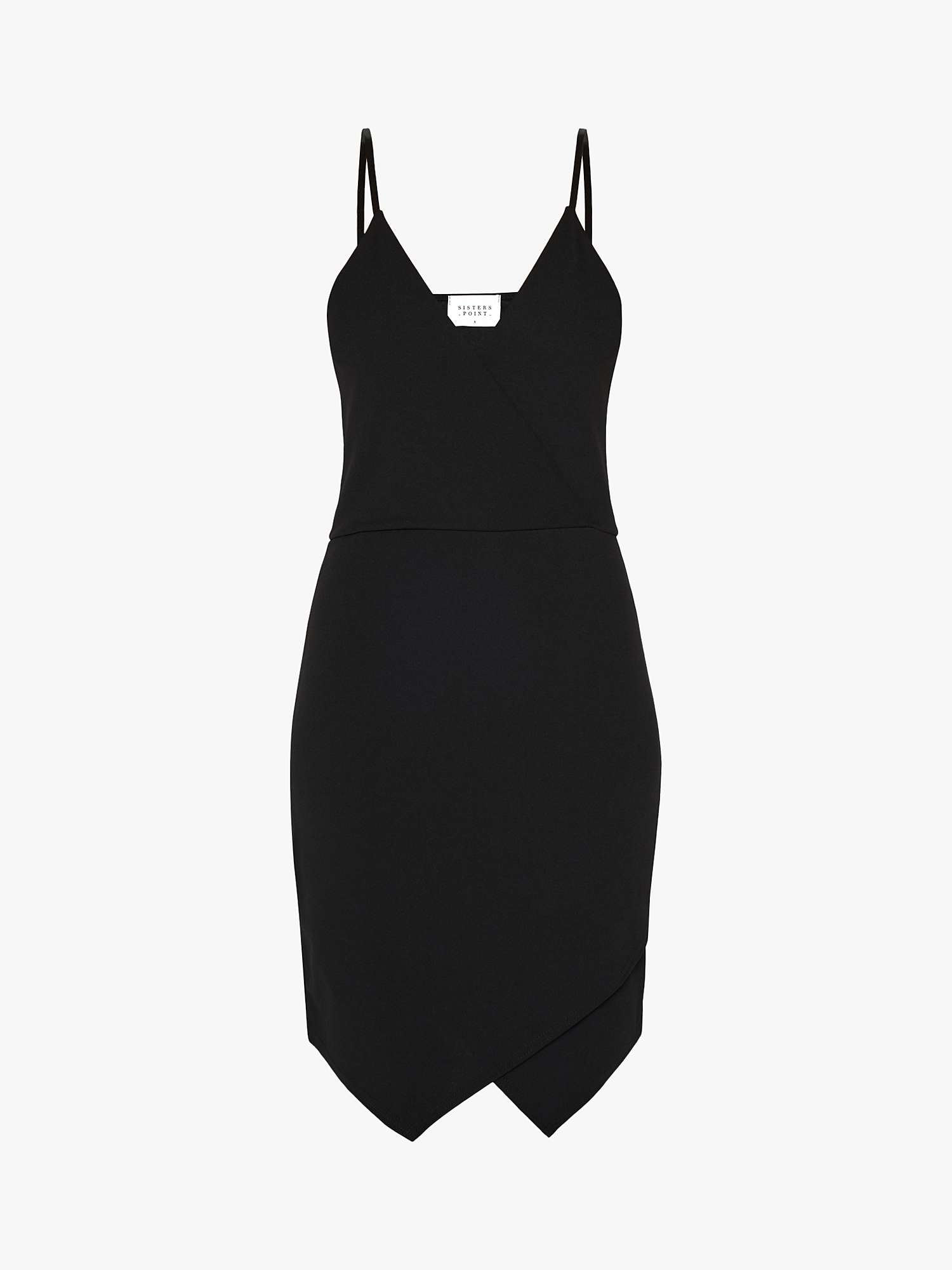 Buy Sisters Point Glut Strappy V-Neck Dress, Black Online at johnlewis.com